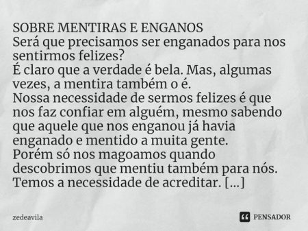 Las 20 frases más impactantes sobre las mentiras que te harán reflexionar Las 20 frases más impactantes sobre las mentiras que te harán reflexionar